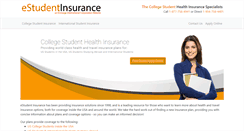 Desktop Screenshot of estudentinsurance.com